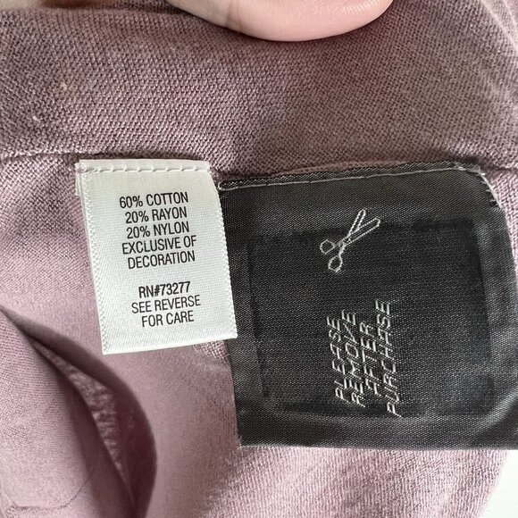 Simply Vera‎ Wang Womens sz XS Light Purple Turtleneck Sweater NWT Tunic - Picture 7 of 11